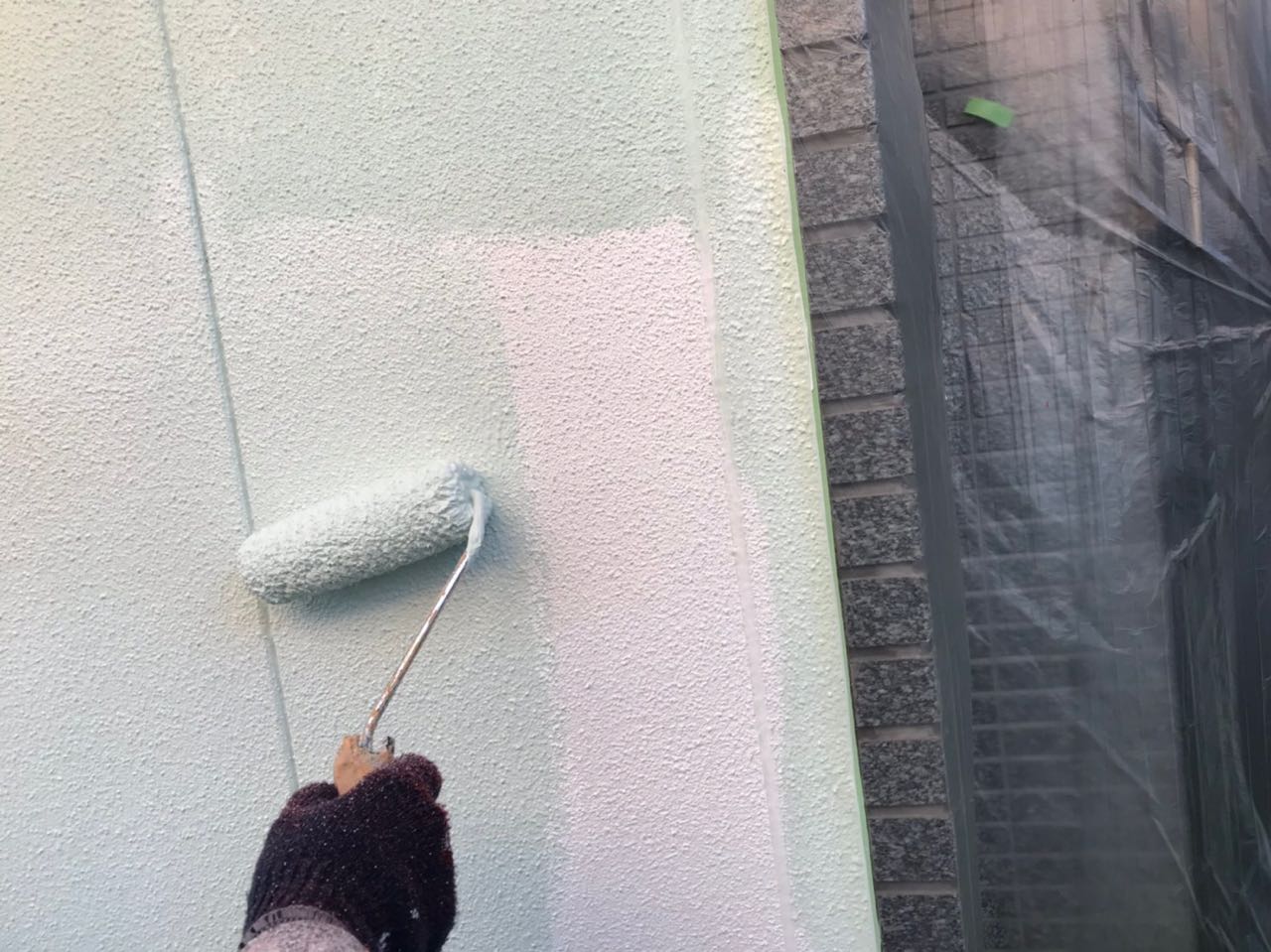 【外壁塗装2】中塗り